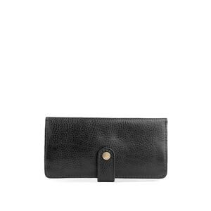 Almost Perfect' Women’s Bifold Leather Wallet Pebbled Black